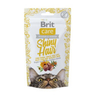 Лакомство для кошек Brit Care Functional Snack Shiny Hair 50 г (для кожи и шерсти)