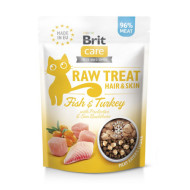 Ласощі для котів Brit Raw Treat Hair & Skin 40 г - риба та індичка Ласощі для котів Brit Raw Treat Hair & Skin 40 г - риба та індичка