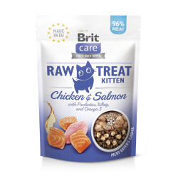 Ласощі для кошенят Brit Raw Treat Kitten 40 г - курка та лосось Ласощі для кошенят Brit Raw Treat Kitten 40 г - курка та лосось