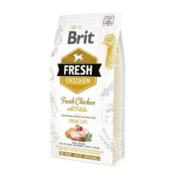 Сухой корм для взрослых собак Brit Fresh Chicken with Potato Adult Great Life 2,5 кг (курица)