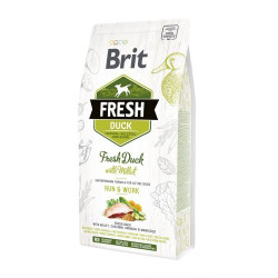 Сухой корм для активных собак всех пород Brit Fresh Duck with Millet 2,5 кг (утка)