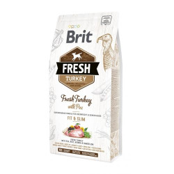 Сухой корм для собак с лишним весом Brit Fresh Turkey with Pea Fit & Slim 2,5 кг (индейка)
