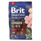 Сухой корм для взрослых собак крупных пород (весом от 25 до 45 кг) Brit Premium Adult L 3 кг (курица)