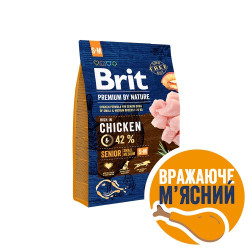 Сухой корм для пожилых собак мелких и средних пород (весом от 1 до 25 кг) Brit Premium Senior S+M 3 кг (курица) Сухой корм для пожилых собак мелких и средних пород (весом от 1 до 25 кг) Brit Premium Senior S+M 3 кг (курица)