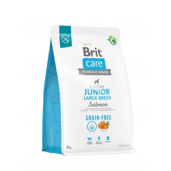 Сухий корм для молодих собак великих порід Brit Care Dog Grain-free Junior Large Breed беззерновий | (лосось) 3 кг Сухий корм для молодих собак великих порід Brit Care Dog Grain-free Junior Large Breed беззерновий | (лосось) 3 кг