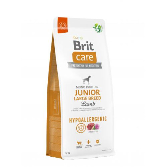 Сухий корм для цуценят великих порід Brit Care Dog Hypoallergenic Junior Large Breed (ягня) 12 кг Сухий корм для цуценят великих порід Brit Care Dog Hypoallergenic Junior Large Breed (ягня) 12 кг