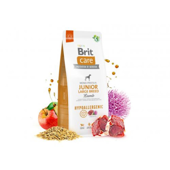 Сухий корм для цуценят великих порід Brit Care Dog Hypoallergenic Junior Large Breed (ягня) 12 кг Сухий корм для цуценят великих порід Brit Care Dog Hypoallergenic Junior Large Breed (ягня) 12 кг