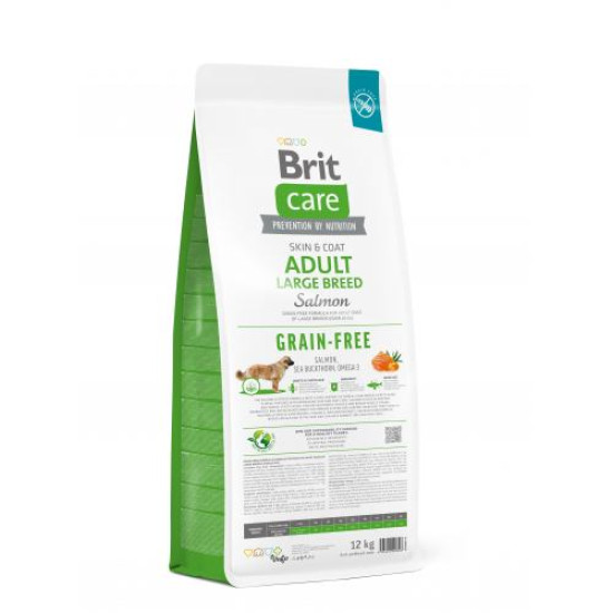 Brit Care Grain-free Adult Large Breed сухой корм для собак 12 кг - лосось