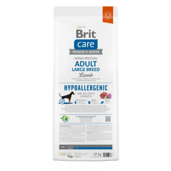 Cухой корм для собак больших пород гипоаллергенный Brit Care Hypoallergenic Large Breed Adult 12 кг (ягненок)