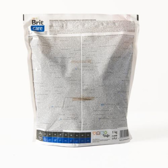 Brit Care Hypoallergenic Large Breed Adult сухой корм для собак 1 кг - ягненок