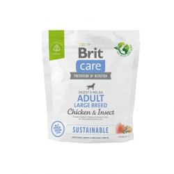Сухий корм для собак великих порід Brit Care Dog Sustainable Adult Large Breed (курка та комахи) 1 кг Сухий корм для собак великих порід Brit Care Dog Sustainable Adult Large Breed (курка та комахи) 1 кг