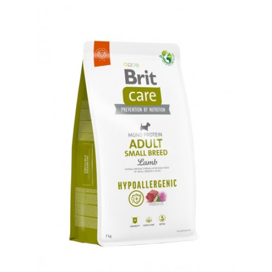 Сухой корм для собак малых пород Brit Care Hypoallergenic Adult Small Breed 7 кг (ягненок)