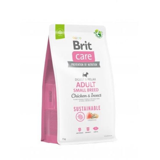 Сухой корм для собак малых пород Brit Care Dog Sustainable 7 кг (курица и насекомые) Сухой корм для собак малых пород Brit Care Dog Sustainable 7 кг (курица и насекомые)