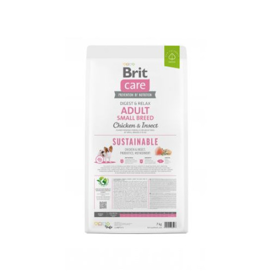 Сухой корм для собак малых пород Brit Care Dog Sustainable 7 кг (курица и насекомые) Сухой корм для собак малых пород Brit Care Dog Sustainable 7 кг (курица и насекомые)