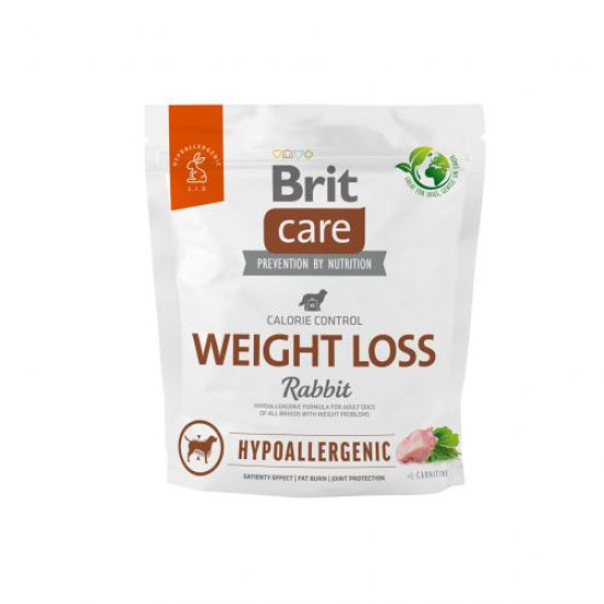 Brit Care Hypoallergenic Weight Loss сухой корм для собак 1 кг - кролик