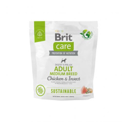 Сухий корм для собак середніх порід Brit Care Sustainable 1 кг (курка та комахи) Сухий корм для собак середніх порід Brit Care Sustainable 1 кг (курка та комахи)