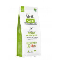 Сухий корм для собак середніх порід Brit Care Dog Sustainable Adult Medium Breed | (курка та комахи) 12 кг Сухий корм для собак середніх порід Brit Care Dog Sustainable Adult Medium Breed | (курка та комахи) 12 кг