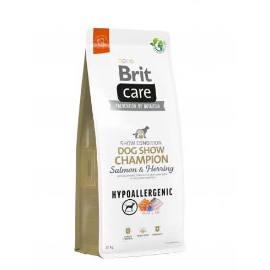 Сухий для виставкових собак Brit Care Dog Hypoallergenic Dog Show Champion | (лосось та оселедець) 12 кг Сухий для виставкових собак Brit Care Dog Hypoallergenic Dog Show Champion | (лосось та оселедець) 12 кг