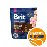 Brit Premium Dog Adult S сухой корм для собак 1 кг - курица