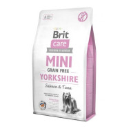 Сухой корм для йоркширских терьеров Brit Care Mini GF Yorkshire 2 кг (лосось и тунец)