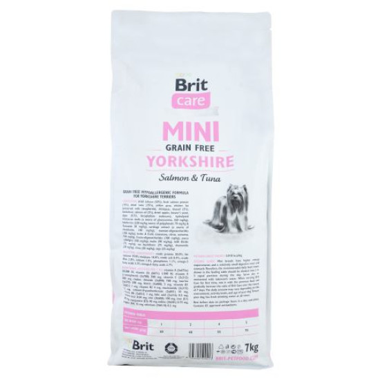 Сухой корм для йоркширских терьеров Brit Care Mini GF Yorkshire 7 кг (лосось и тунец) Сухой корм для йоркширских терьеров Brit Care Mini GF Yorkshire 7 кг (лосось и тунец)