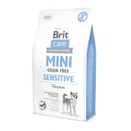 Сухой корм для собак миниатюрных пород с чувствительным пищеварением Brit Care Mini GF Sensitive 2 кг (оленина)