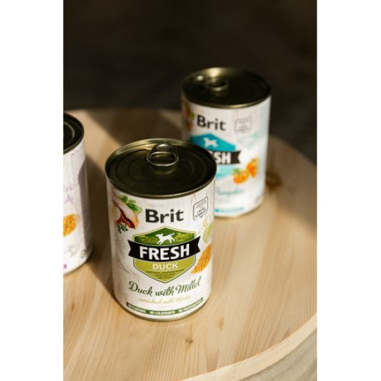 Влажный корм для собак Brit Fresh Duck with Millet 400 г (утка) Влажный корм для собак Brit Fresh Duck with Millet 400 г (утка)