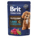 Влажный корм для собак Brit Premium Fillets in Gravy Lamb & Green Peas 85 г (ягненок и зеленый горошек)