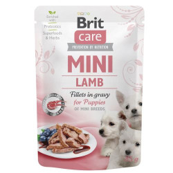 Вологий корм для цуценят Brit Care Mini pouch 85 g філе в соусі (ягня) Вологий корм для цуценят Brit Care Mini pouch 85 g філе в соусі (ягня)
