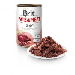 Влажный корм для собак Brit Pate & Meat Beef 400 г (говядина и индейка)
