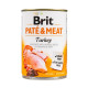 Влажный корм для собак Brit Pate & Meat Turkey 400 г (курица и индейка)