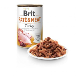 Brit Care Pate&Meat влажный корм для собак 400 г - индейка