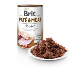 Brit Care Pate&Meat влажный корм для собак 400 г - кролик