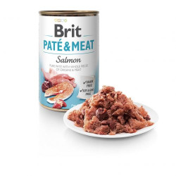 Brit Care Pate&Meat влажный корм для собак 400 г - лосось