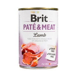 Влажный корм для собак Brit Pate & Meat Lamb 400 г (курица и ягнёнок)