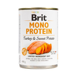 Вологий корм для собак Brit Mono Protein Turkey & Sweet Potato 400 г (індичка та батата) Вологий корм для собак Brit Mono Protein Turkey & Sweet Potato 400 г (індичка та батата)
