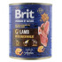 Вологий корм для собак з чутливим травленням Brit Premium By Nature Lamb with Buckwheat 800 г (ягня)