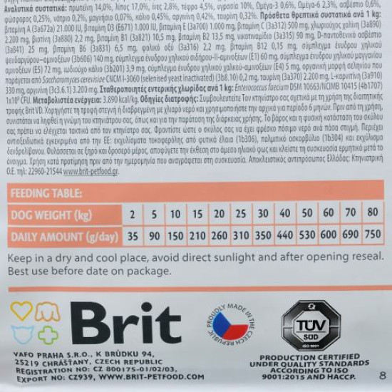 Сухой корм для собак, при заболеваниях почек Brit GF Veterinary Diet Dog Renal 2 кг (яйцо) Сухой корм для собак, при заболеваниях почек Brit GF Veterinary Diet Dog Renal 2 кг (яйцо)