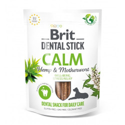 Ласощі для собак Brit Dental Stick Calm 251 г 7 шт - конопля та пустирник Ласощі для собак Brit Dental Stick Calm 251 г 7 шт - конопля та пустирник