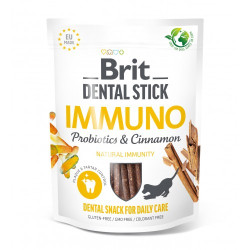 Ласощі для собак Brit Dental Stick Immuno 251 г 7 шт - пробіотики та кориця Ласощі для собак Brit Dental Stick Immuno 251 г 7 шт - пробіотики та кориця