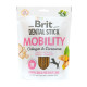 Ласощі для собак Brit Dental Stick Mobility 251 г 7 шт - колаген та куркума Ласощі для собак Brit Dental Stick Mobility 251 г 7 шт - колаген та куркума