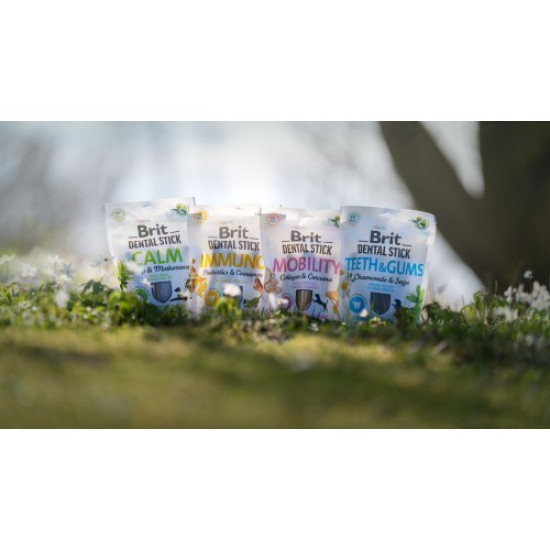 Ласощі для собак Brit Dental Stick Teeth & Gums 251 г 7 шт - ромашка і шавлія Ласощі для собак Brit Dental Stick Teeth & Gums 251 г 7 шт - ромашка і шавлія