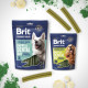 Ласощі для cобак Brit Premium Dental Snacks M 180 г - колаген та спірулін
