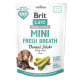 Ласощі Brit Care Mini Treats Fresh Breath д/собак малих порід д/зубів і свіжості подиху 7 шт/120 г Ласощі Brit Care Mini Treats Fresh Breath д/собак малих порід д/зубів і свіжості подиху 7 шт/120 г