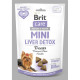 Ласощі Brit Care Mini Treats Liver Detox д/собак малих порід детокс печінки індичка смак чорниця 50 г