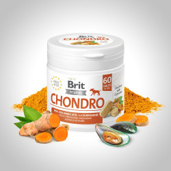Вітаміни для собак Brit Vitamins Chondro 120 г 60 таблеток Вітаміни для собак Brit Vitamins Chondro 120 г 60 таблеток