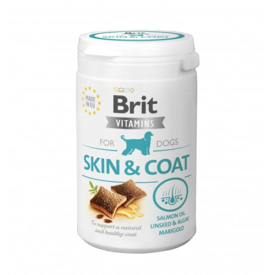 Вітаміни для собак Brit Vitamins Skin and Coat, 150 г Вітаміни для собак Brit Vitamins Skin and Coat, 150 г